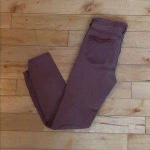 Madewell Maroon Skinny Jeans